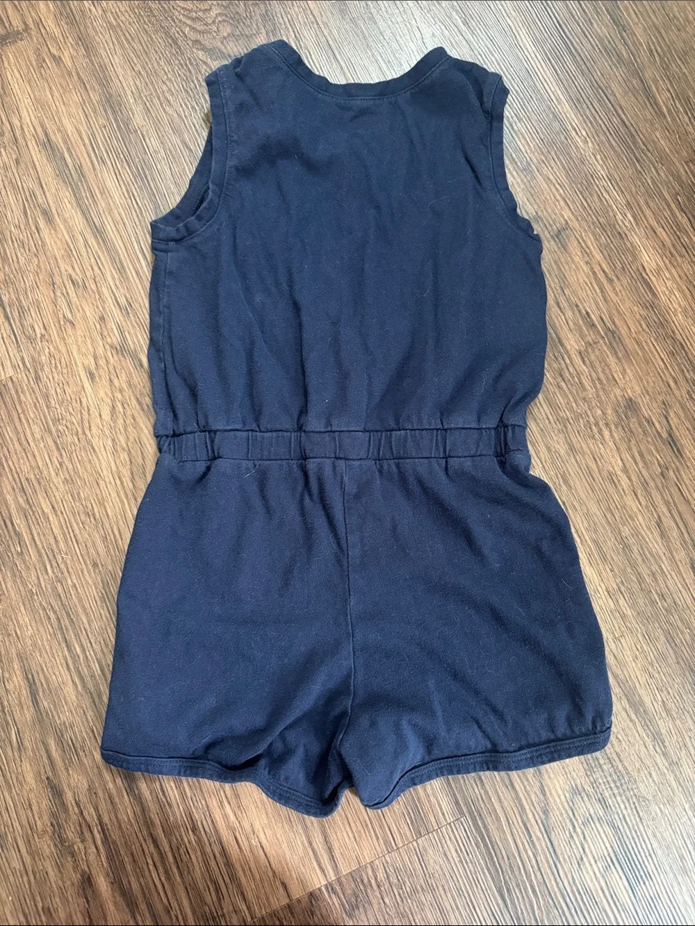 GAP Navy Sleeveless Cotton Romper